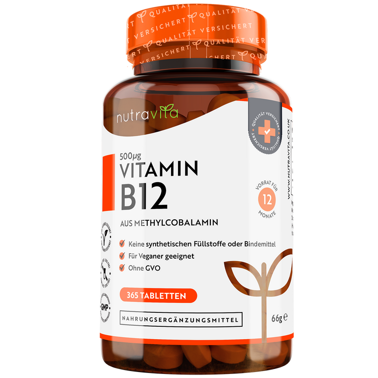 Vitamin B12 500mcg - 365 Tabletten
