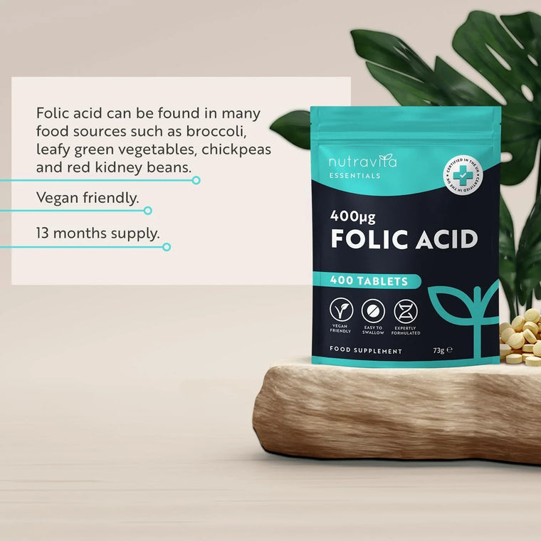 Folic Acid 400 mcg - 400 Tablets