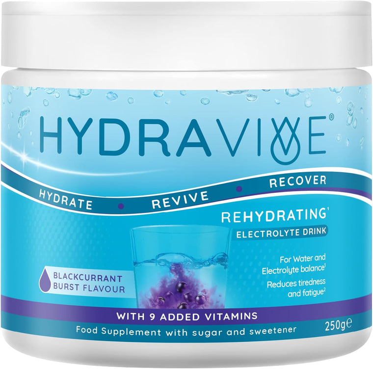 Hydravive Rehydration Electrolytes Powder 250g - Blackcurrent