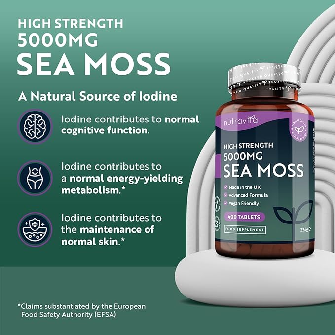 High Strength Sea Moss 5000mg - 400 Tablets