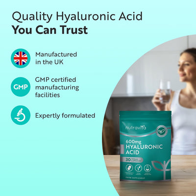 Hyaluronic Acid 600mg - 30 Capsules