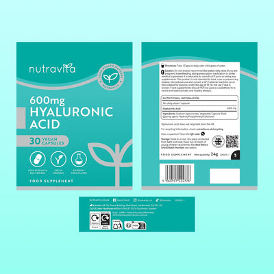 Hyaluronic Acid 600mg - 30 Capsules