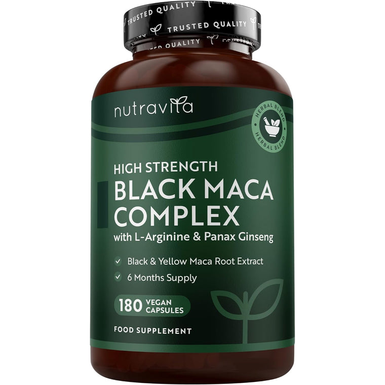 Super Strength Black Maca Complex - 180 Vegan Capsules