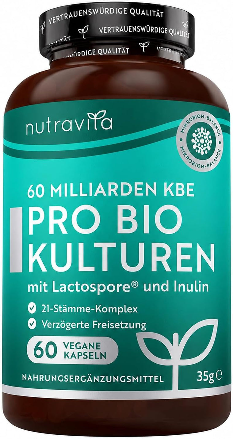 Pro Bio-Kulturen-Komplex 60 Milliarden mit Lactospore® 60 Kapseln