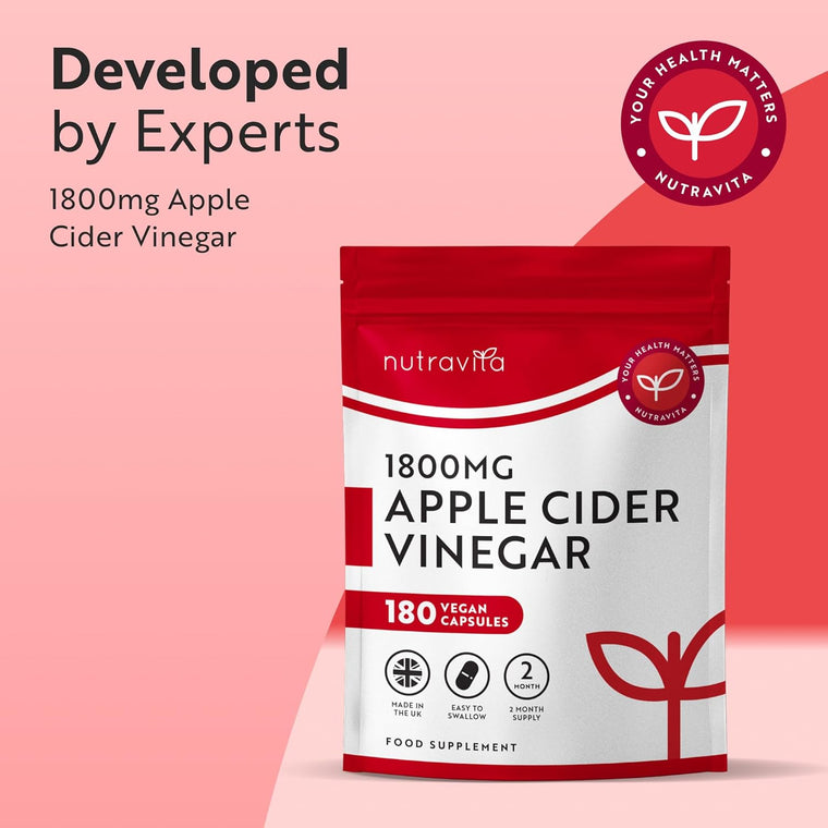 Apple Cider Vinegar 1800mg - 180 Capsules