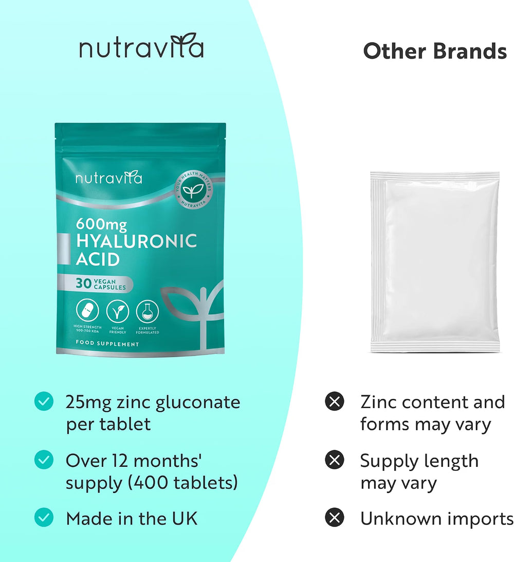 Hyaluronic Acid 600mg - 30 Capsules