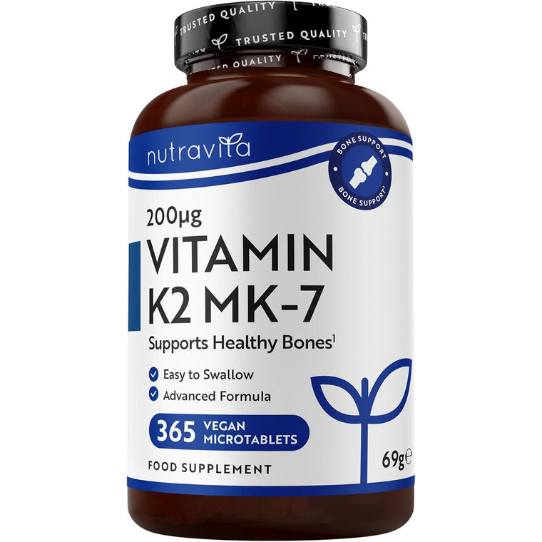 Vitamin K2 MK-7 200mcg - 365 Vegan Tablets