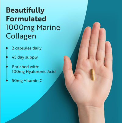 Marine Collagen With Hyaluronic Acid - 90 Capsules - image 7