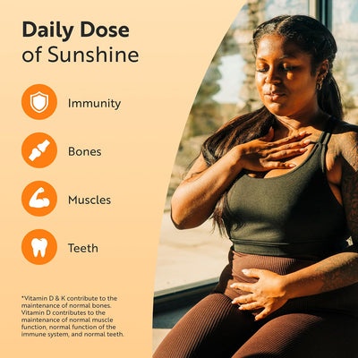 Vitamin D3 3000iu & K2 100ug MK7 - 120 Vegetarian Capsules - image 2