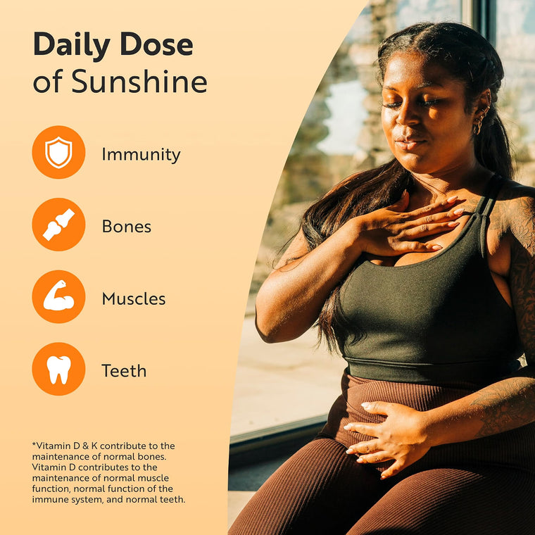 Vitamin D3 3000iu & K2 100ug MK7 - 120 Vegetarian Capsules