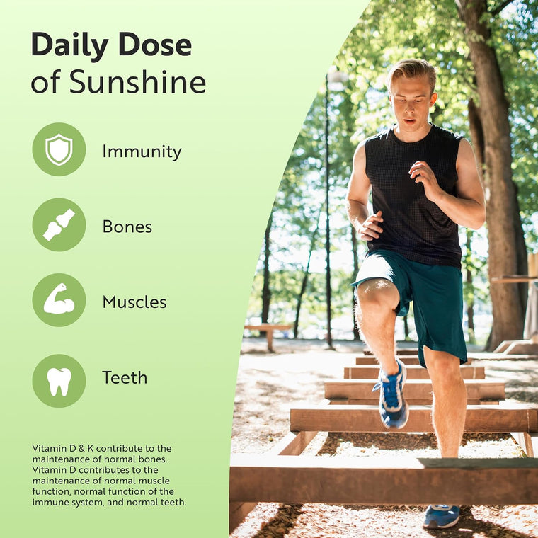 Vitamin D3 2000ui and K2 150µg MK7 - 240 Tablets