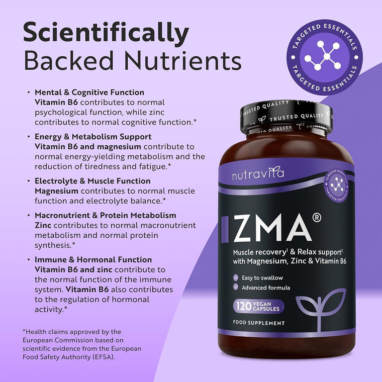 ZMA Muscle Support - 120 Vegan Capsules