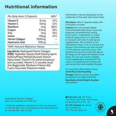 Marine Collagen With Hyaluronic Acid - 90 Capsules - image 12
