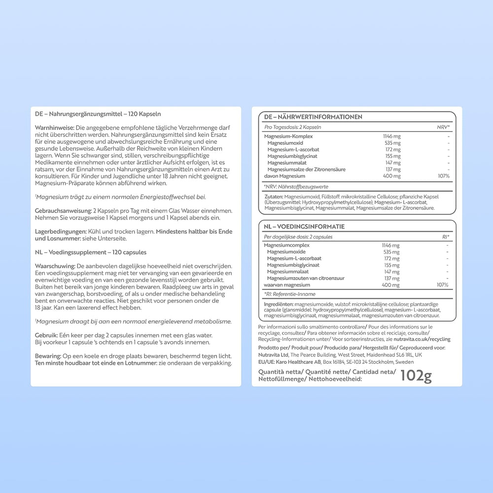 A product information sheet for 'Hogsemissel' by Nordic Naturals, showing German text on the left, product ingredients and dosage on the right, and a white background.