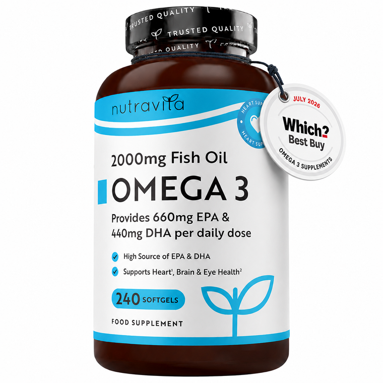 Omega 3 2000mg Fish Oil - 240 Softgels