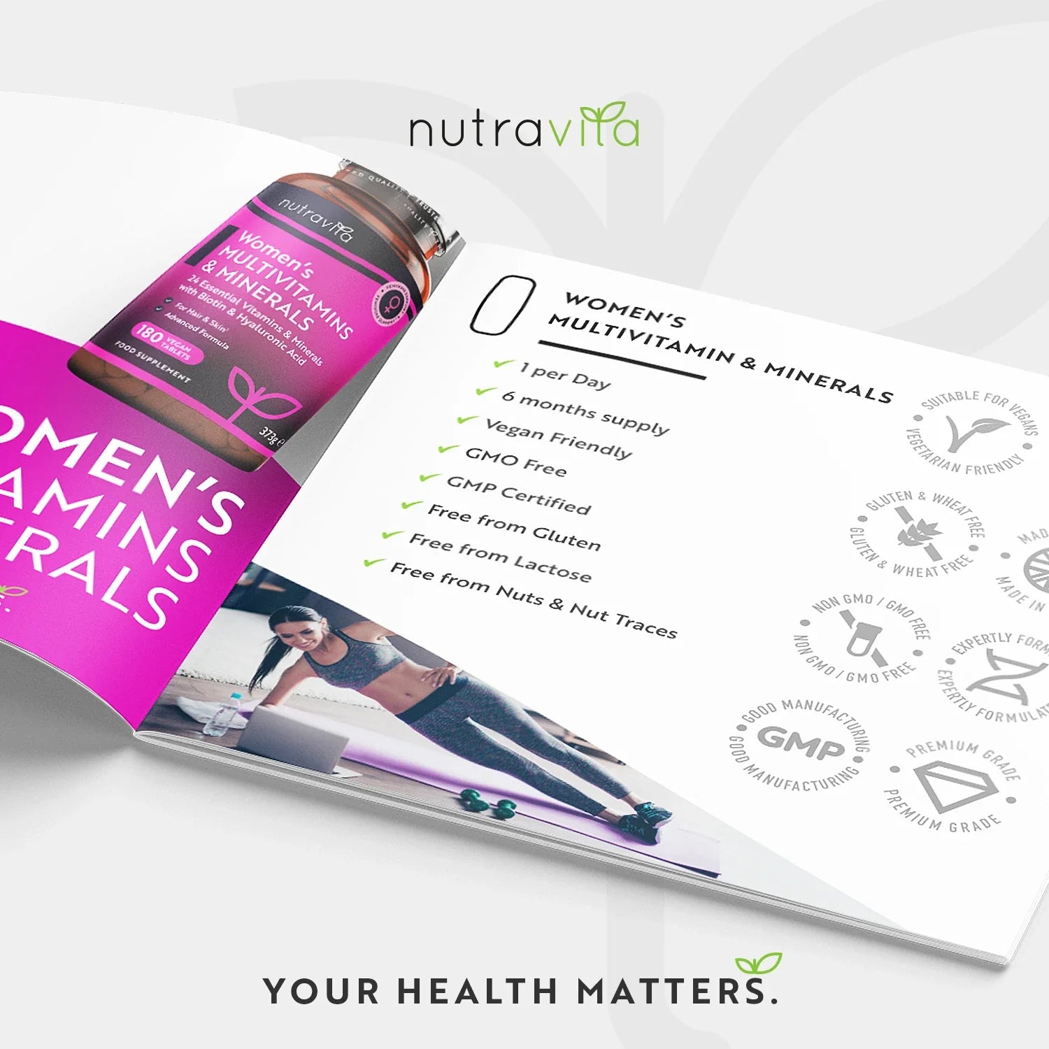 Women's Multivitamins with Biotin and Hyaluronic Acid