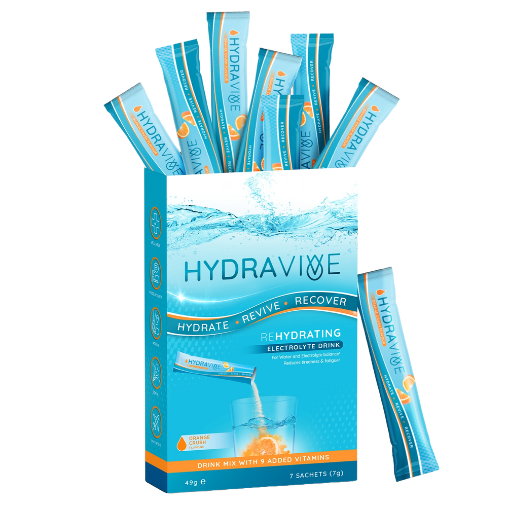 Hydravive Rapid Rehydration Electrolytes Powder - 21 Pack Orange