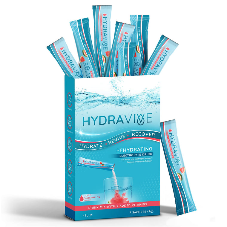 Hydravive Schnellrehydrations-Elektrolytpulver – 7er-Packung Wassermelone