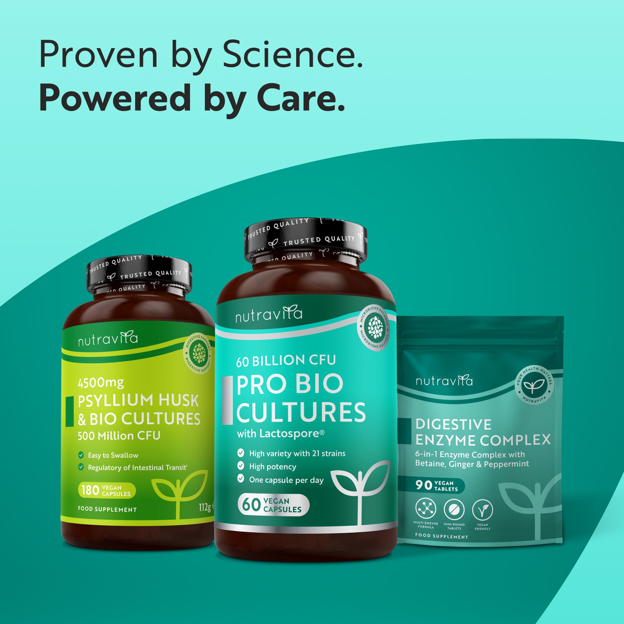 60 Billion CFU Bio Cultures | 60 Vegan Capsules | Nutravita
