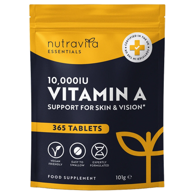 Vitamin A 10,000 IU Essentials 365 Tablets