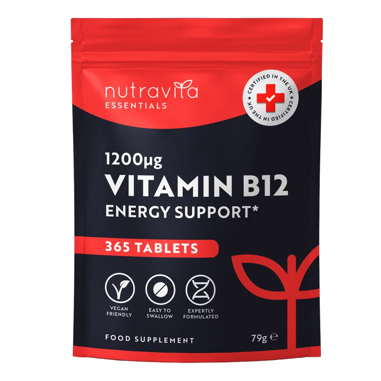 Vitamin B12 1200mcg Essentials 365 Tablets