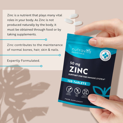 Zinc 50mg Essentials 120 Tablets