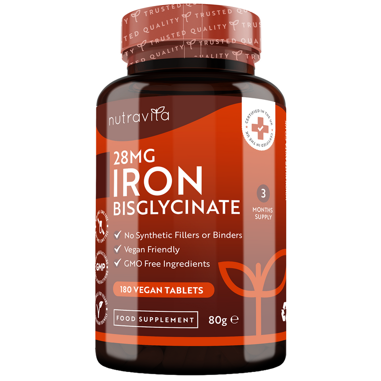 Iron Tablets - 180 Vegan Tablets