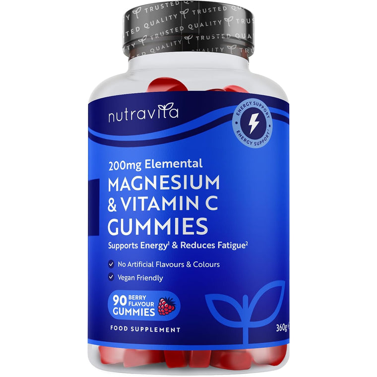High Strength Magnesium Citrate With Vitamin C - 90 Gummies