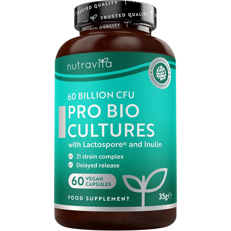 60 Billion CFU Bio Cultures - 60 Vegan Delayed Release Capsules