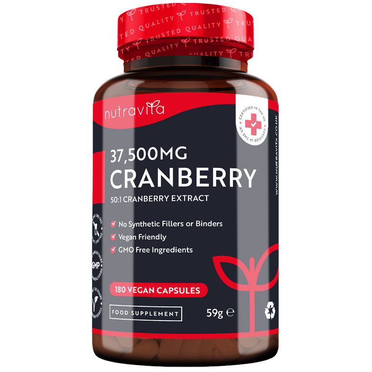Cranberry 50:1 Extract 37 - 180 Vegan Capsules