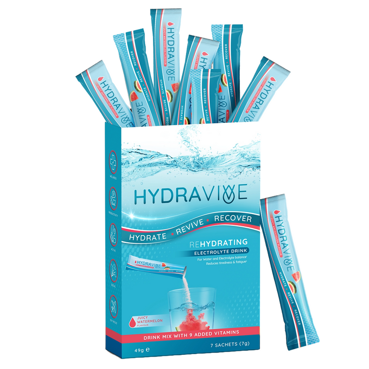 Hydravive Rapid Rehydration Electrolytes Powder - 21 Pack Watermelon