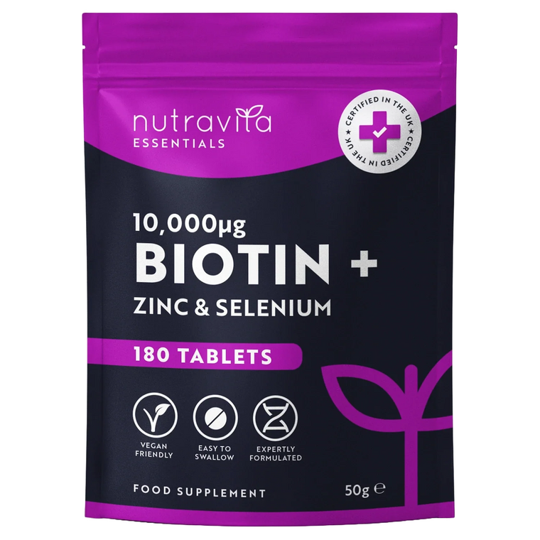 Biotin 10,000mcg Essentials - 180 Tablets