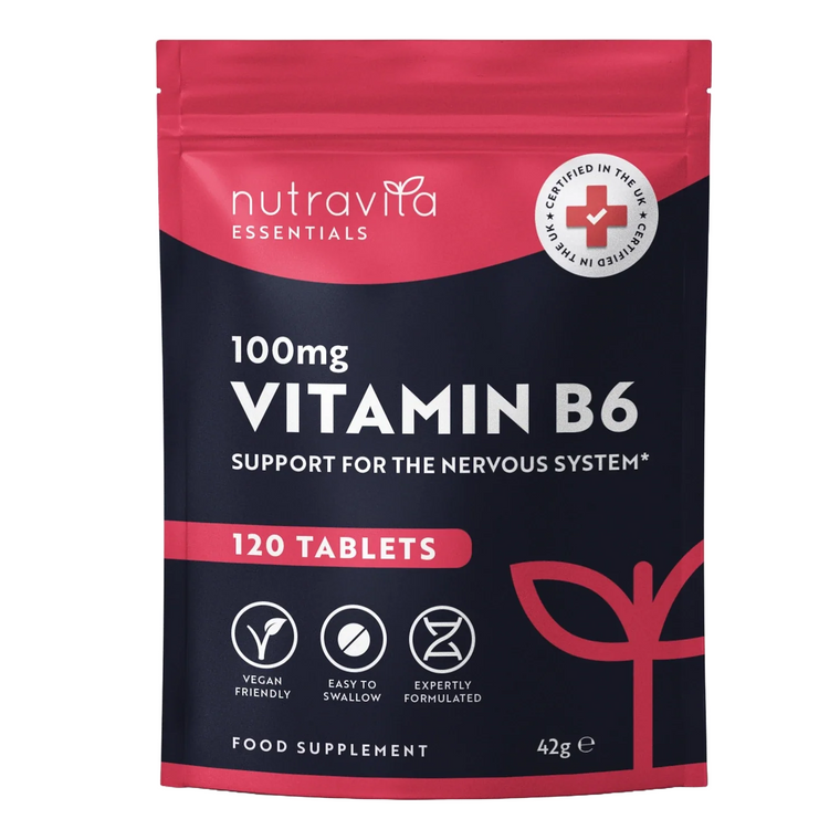 Vitamin B6 100mg Essentials - 120 Tablets