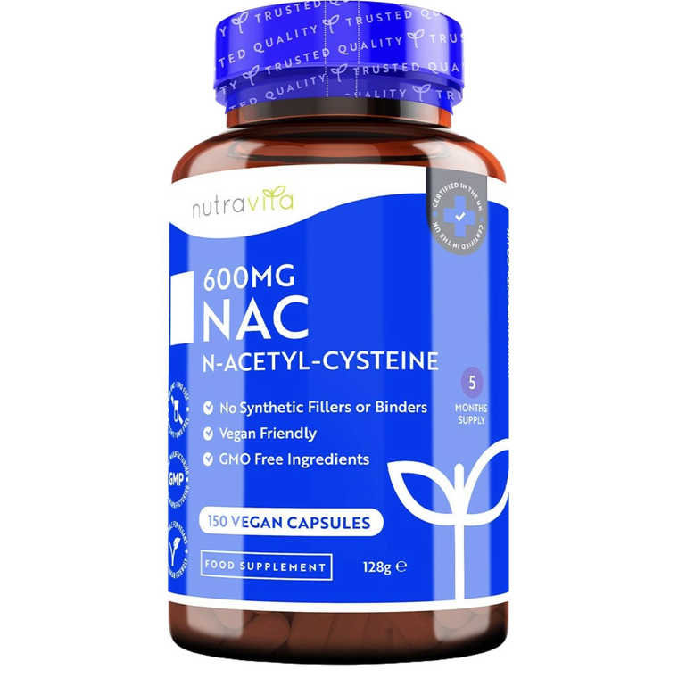 NAC N-Acetyl-Cysteine - 150 Vegan Capsules