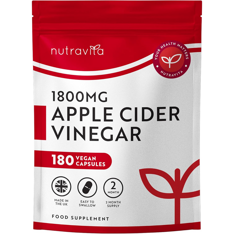 Apple Cider Vinegar 1800mg - 180 Capsules