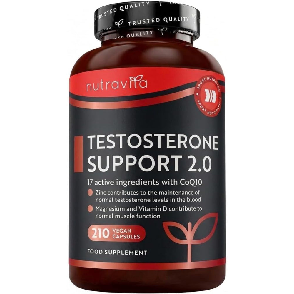 Testomax 2.0 Supplements For Men - 210 Vegan Capsules