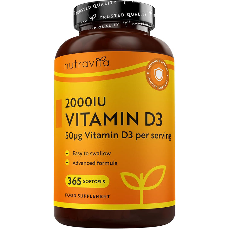 High Strength Vitamin D3 2000iu - 365 Softgels