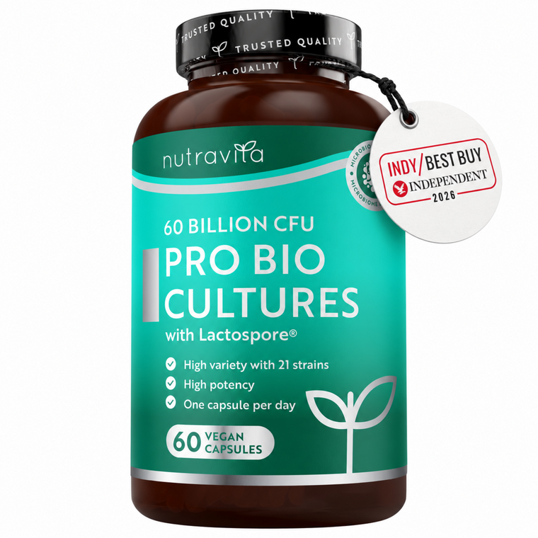 60 Billion CFU Bio Cultures - 60 Vegan Capsules