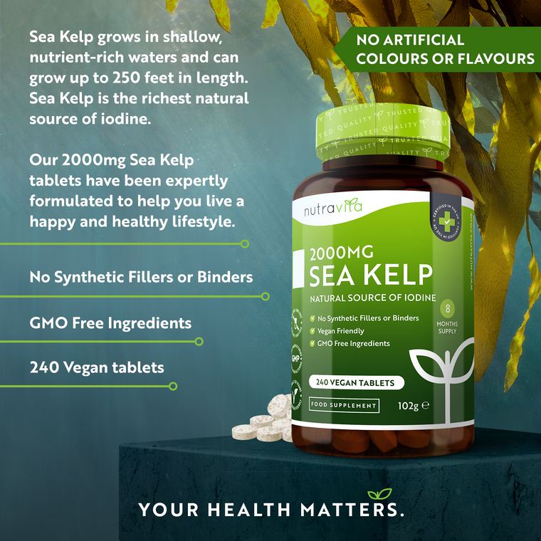 Sea Kelp 2000mg - 240 Vegan Tablets