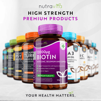 Biotin 12,000ug with Albion™ Zinc, Selenium & Copper 365 Vegan Tablets