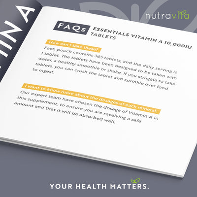 Vitamin A 10,000 IU Essentials 365 Tablets